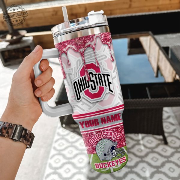 Ohio Buckeyes Glitter Logo Champions Stanley Cup fandomtumblers 2