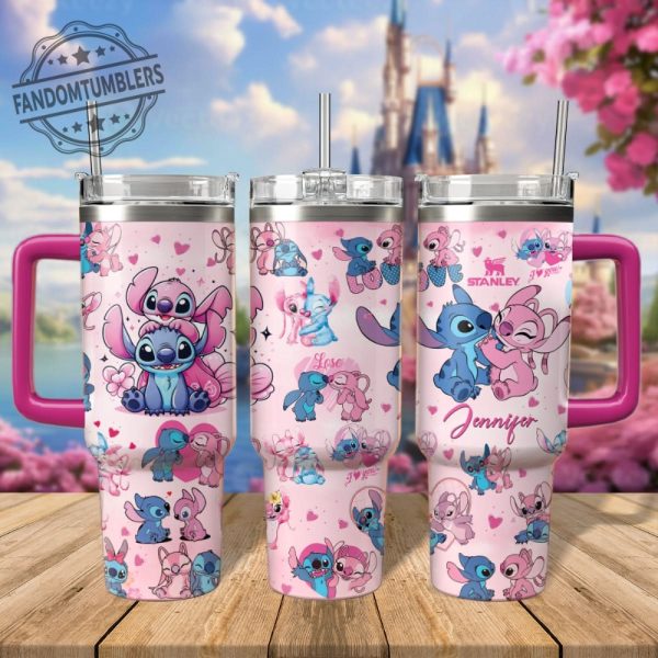 Disney Stitch Angel 40 Oz Stanley Cup Tumbler fandomtumblers 2 1