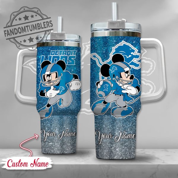 Detroit Lions Mickey Mouse Super Bowl 2025 Champions Stanley Cup fandomtumblers 1